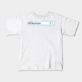 Afikoman web search - Funny Passover Seder design Kids T-Shirt